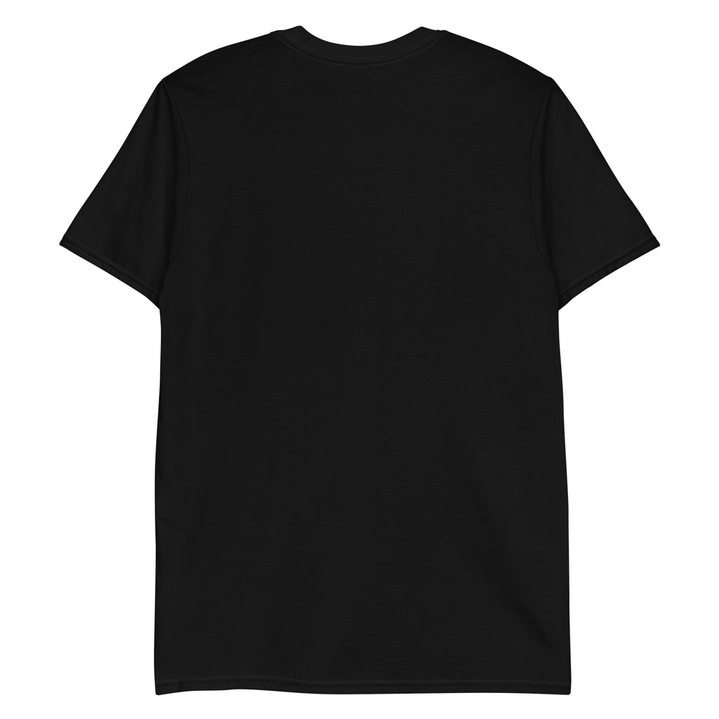 I Didn't Choose Sugar Skull T-Shirt in Black, flat back view