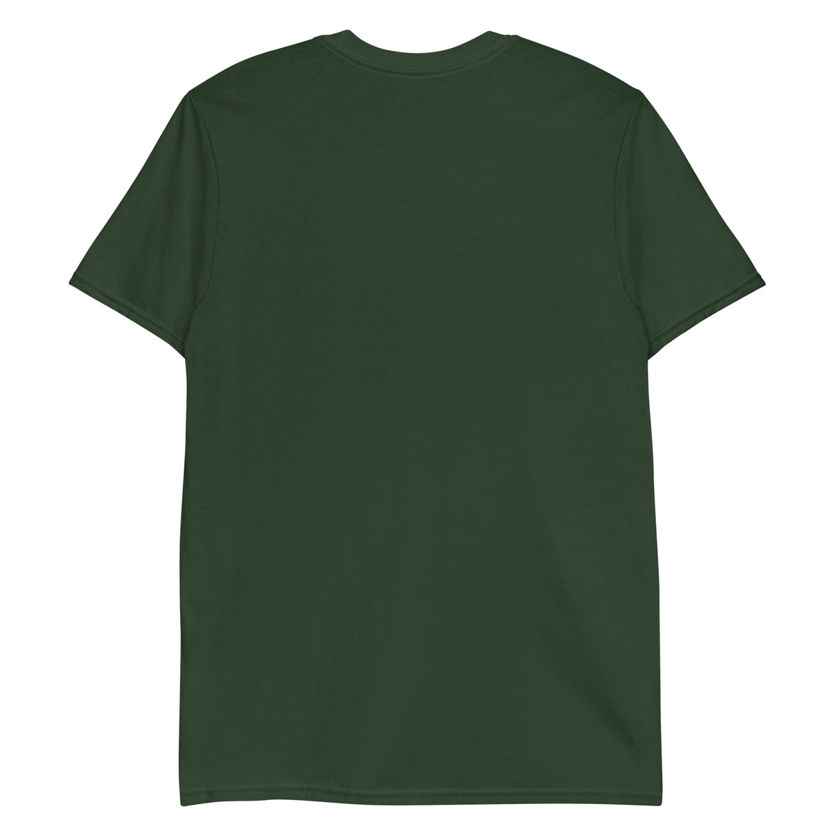 I Didn't Choose Sugar Skull T-Shirt in Forest Green, flat back view
