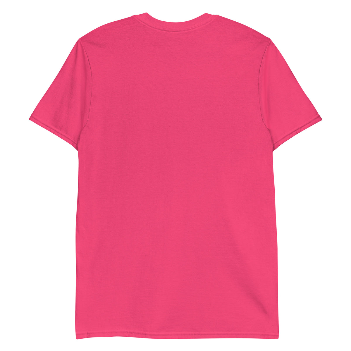 I Didn't Choose Sugar Skull T-Shirt in Heliconia, flat back view