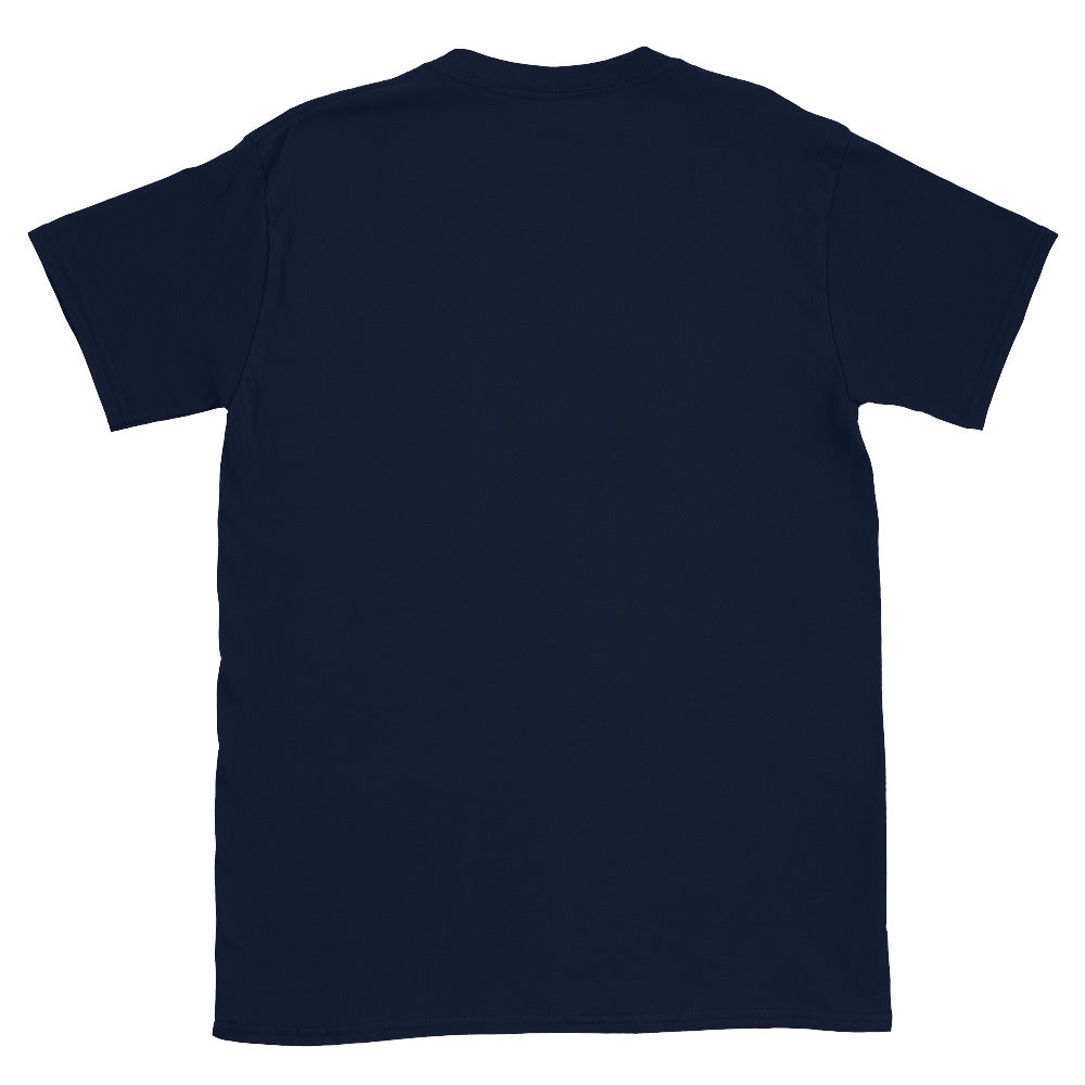 Sugar Skull T-Shirt in Navy, flat back view