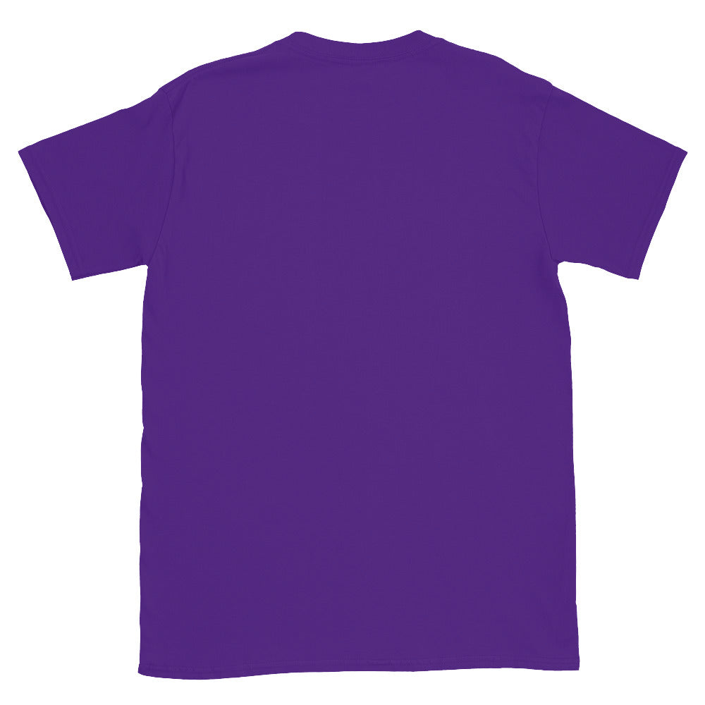 Sugar Skull T-Shirt in Purple, flat back view