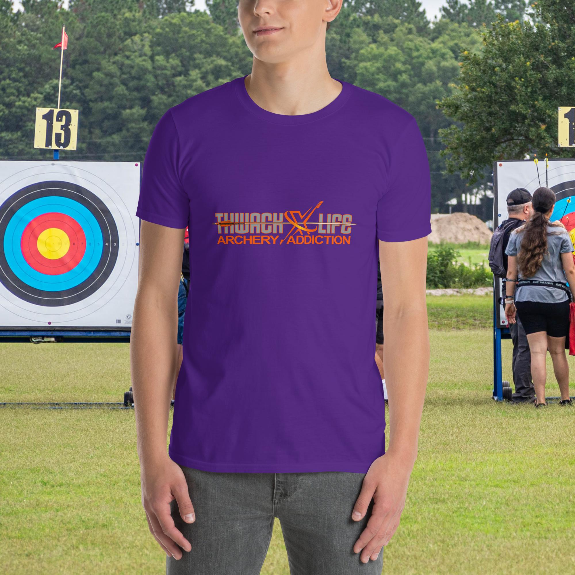 Sugar Skull two-sided t-shirt in Purple, front view
