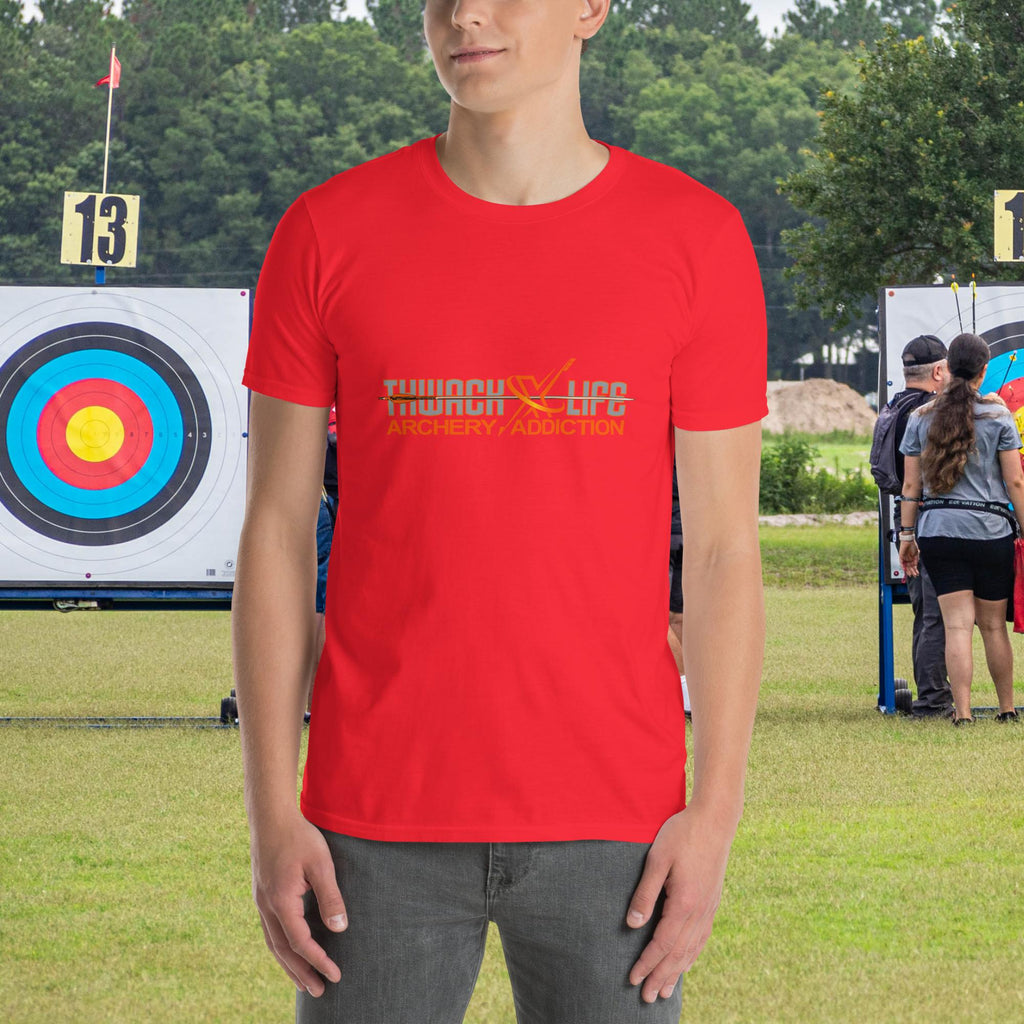 Sugar Skull two-sided t-shirt in Red, front view